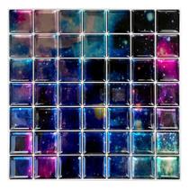 Pastilha Adesiva Resinada Galáxia - Kit com 4 Placas 3M Pastilha Adesiva Resinada Galáxia - Kit com 4 Placas 3M