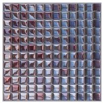 Pastilha Adesiva Resinada Mini Cristal Roxa - Kit com 4 Placas Adesivas 3M