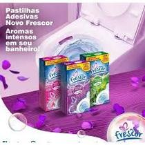 Pastilha Adesiva Sanitária Fragrâncias Novo Frescor - Kit Com 12 Unidades