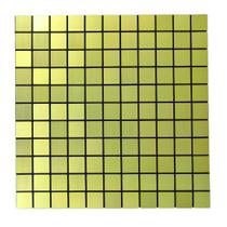 Pastilha Aluminio Adesiva Decoração Banheiro Cozinha Gold