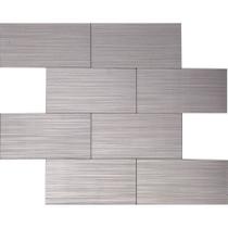 Pastilha Autoadesiva AL1003 - METAL ALUMINIO ESCOVADO FOSCO 29,5x29,5cm