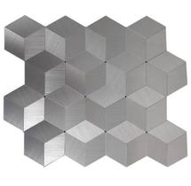 Pastilha Autoadesiva AL702 - METAL ALUMÍNIO PRATA 29x30cm