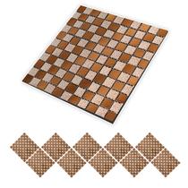 Pastilha Autocolante De Vidro Kit 10 Uni Parede Cozinha Box Banheiro Sala Facil Aplicacao Requintado Moderna Decorativa Pastilha Autocolante De Vidro Kit 10 Uni Parede Cozinha Box Banheiro Sala Facil Aplicacao Requintado Moderna Decorativa