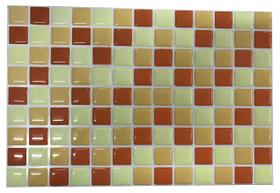 Pastilha Azulejo Resinada Mosaico Laranja Placa 20x30cm - Shop Adesivos