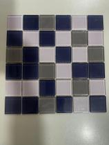 Pastilha de Cerâmica azul mesclado - unidade Pastilha de Cerâmica azul mesclado - unidade