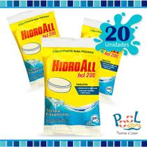 Pastilha De Cloro Hcl 200 Hidroall 200g- 20 Un