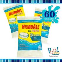 Pastilha de Cloro p/ Piscina Hidroall HCL Penta 5 funções 200g - c/ 60 unidades