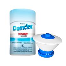 Pastilha de Cloro Pote Domclor - 1kg + FLUTUADOR