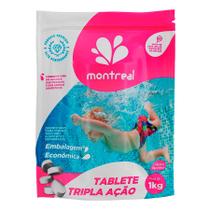 Pastilha de Cloro Tripla Ação Montreal Refil 1Kg