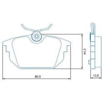 Pastilha de Freio Alfa Romeo 145 1997 a 1999 JURID HQJ-2141