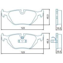 Pastilha de Freio Bmw M5 1992 a 2001 JURID HQJ-2148 Pastilha de Freio Bmw M5 1992 a 2001 JURID HQJ-2148