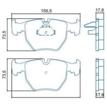 Pastilha de Freio Bmw Serie 5 2003 a 2013 JURID HQJ-2231 Pastilha de Freio Bmw Serie 5 2003 a 2013 JURID HQJ-2231