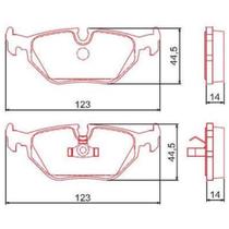 Pastilha de Freio Bmw Serie 7 1995 a 2001 FERODO HQF-2148C