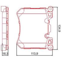 Pastilha de Freio Bmw X6 2009 a 2021 FERODO HQF-2399C