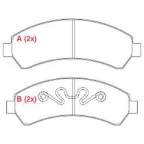 Pastilha de Freio Ceramica Dianteira GM Blazer 4x4 1997 em diante