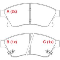 Pastilha de Freio Chevrolet Cruze 2012 a 2020 WILLTEC PW886 Pastilha de Freio Chevrolet Cruze 2012 a 2020 WILLTEC PW886