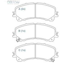 Pastilha de Freio Chevrolet S10 2014 a 2024 WILLTEC FP969 Pastilha de Freio Chevrolet S10 2014 a 2024 WILLTEC FP969