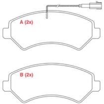 Pastilha de Freio Citroen Jumper 2018 a 2024 WILLTEC PW995 Pastilha de Freio Citroen Jumper 2018 a 2024 WILLTEC PW995