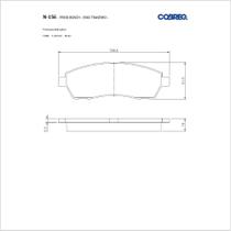 Pastilha de Freio Cobreq N-156 Ford F250 de 1998 até 2002