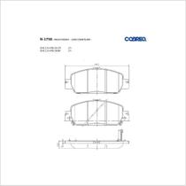 Pastilha de Freio Cobreq N-1758 Honda Civic de 2016 até 2021 Pastilha de Freio Cobreq N-1758 Honda Civic de 2016 até 2021