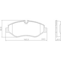 Pastilha de Freio Dian Mercedes Sprinter Chassi 2011 a 2019 Pastilha de Freio Dian Mercedes Sprinter Chassi 2011 a 2019