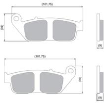 Pastilha de Freio Dian / Tras Honda Vtr 250 1998 a 2012