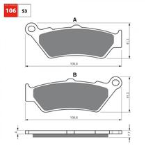 Pastilha de freio diant bm f800gs/g650gs/tras gs1200 gf106s3