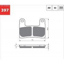 Pastilha de freio diant bm gs1250/ s1000rr 20 gf397s3 gold f Pastilha de freio diant bm gs1250/ s1000rr 20 gf397s3 gold f