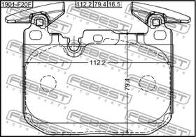 Pastilha de freio diant BMW 116 118 320 328 418 420 - Febest