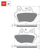 Pastilha de freio diant/tras hd sporster 883/1450 gf181s3