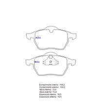 Pastilha de freio dianteira a100/audi a4/audi a4/ passat/golf sistema teves