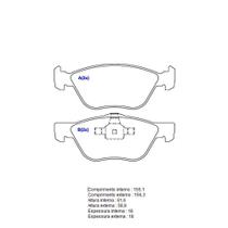 Pastilha De Freio Dianteira Argo Sistema Teves 1BP31108AA BProauto