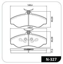 Pastilha de Freio Dianteira Blazer S10 Perua Bandeirante 1995 Em Diante Cobreq N327 Para roda de 5 furos
