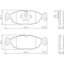 Pastilha de Freio Dianteira Chevrolet Tigra 1998 a 1999