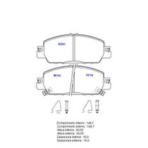 Pastilha De Freio Dianteira Civic Com Alarme 1BP31068AA BProauto