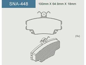 Pastilha de freio dianteira clio clio megane r19 express logan sandero symbol twingo - Speed brake