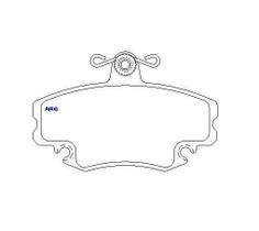 Pastilha de freio dianteira Clio Logan Megane Sandero 1996 a 2022 SYL S1357