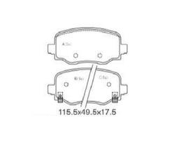 Pastilha de freio dianteira Commander Compass Renegade Toro FastBack Rampage 2015 a 2021 SYL S6120 Pastilha de freio dianteira Commander Compass Renegade Toro FastBack Rampage 2015 a 2021 SYL S6120