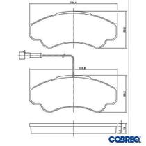 Pastilha de freio dianteira - ducato 2001 a 2002 / boxer 350 2002 a 2003 - n596 - COBREQ Pastilha de freio dianteira - ducato 2001 a 2002 / boxer 350 2002 a 2003 - n596 - COBREQ