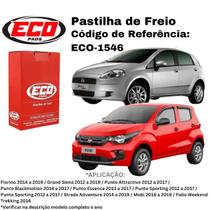 Pastilha de Freio Dianteira Ecopads Fiat Argo / Cronos / Grand Siena / Mobi / Fiorino / Punto / Strada ECO-1546