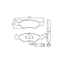 Pastilha de Freio Dianteira Escort Ghia 83 / 96 Escort Xr3 1.8 84 / 92 com alarme sonono