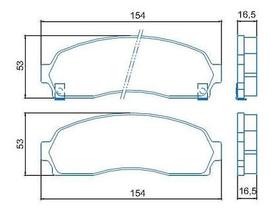 Pastilha de Freio Dianteira Explorer Ranger B2300 B3000 B4000 2003 em diante Jurid HQJ-2202A sistema Wagner Com Alarme