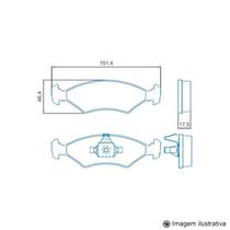 Pastilha de Freio Dianteira Fiesta Hatch 1.0 / 1.609 / ... Ka 1.0 / 1.6 03-09 / ... com alarme sonono Pastilha de Freio Dianteira Fiesta Hatch 1.0 / 1.609 / ... Ka 1.0 / 1.6 03-09 / ... com alarme sonono