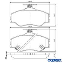 Pastilha de freio dianteira - h100 1993 a 2000 / h150 1995 a 1996 / h200 1995 a 1996 - n893