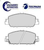 Pastilha de Freio Dianteira HONDA Accord 2013 2014 2015 2016 2017 2018 2019 2020... Em diante. HRV 1.5 16 V 2020 2021... Em diante - ORIGINAL TEC5173
