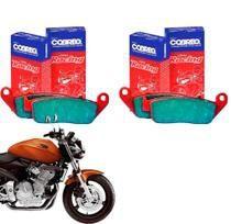 Pastilha de freio dianteira honda hornet cb 600 2004-2007 cobreq