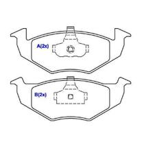 Pastilha de freio dianteira Orelha Pequena e Grande Fox Golf Gol Passat Polo Saveiro Voyage 1988 a 2022 SYL S1418