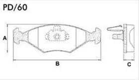 Pastilha de freio dianteira palio siena fras-le Pastilha de freio dianteira palio siena fras-le