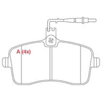 Pastilha de Freio Dianteira PEUGEOT 407 1.6 16V HDI 2004 em diante