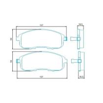 Pastilha de freio Dianteira Sentra Suzuki Altima Infiniti Maxima JURID HQ2223A